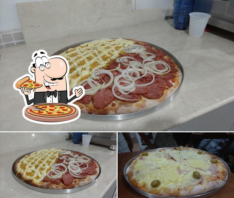 Escolha diferentes estilos de pizza