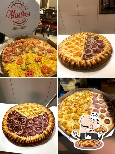 No Mastro's pizzaria, você pode pedir pizza