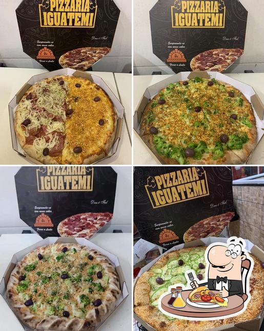 Peça diversos variedades de pizza