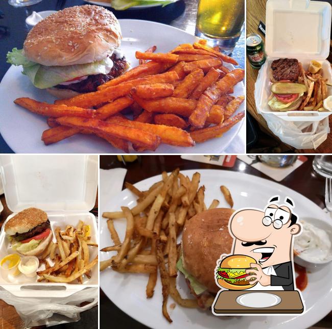 Get a burger at Wychwood Pub