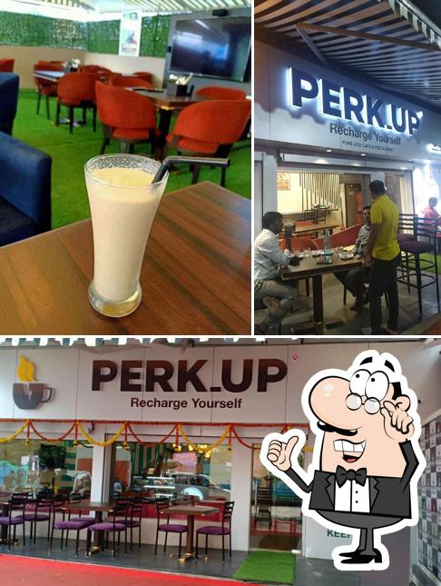 The interior of Perk up cafe & Restaurant