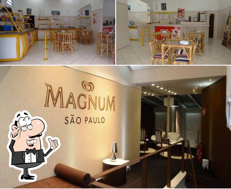 O interior do Sorveteria São Paulo Kibon