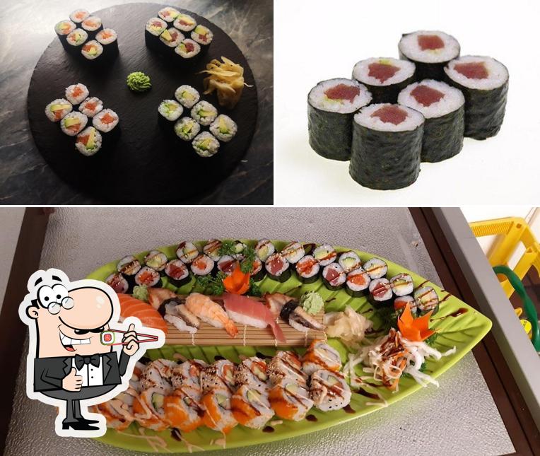 Prenez différentes options de sushi