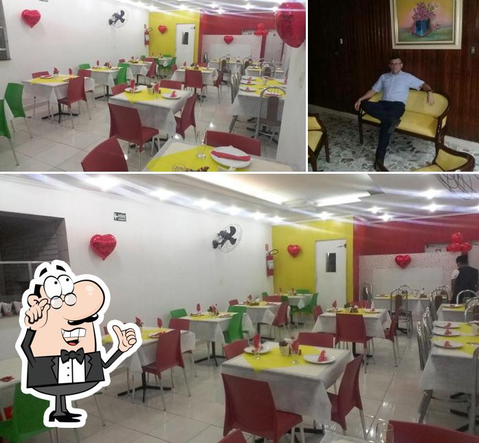 O interior do Pizzaria Benvenutti