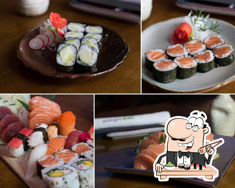 Escolha diversas opções de sushi