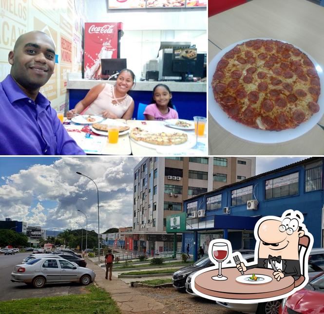 O Domino's Pizza - Sobradinho se destaca pelo comida e interior