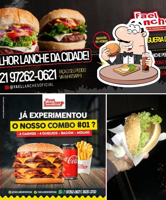 Consiga um hambúrguer no Fael Lanches Pendotiba