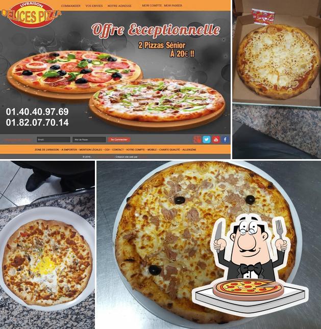 Choisissez des pizzas à D