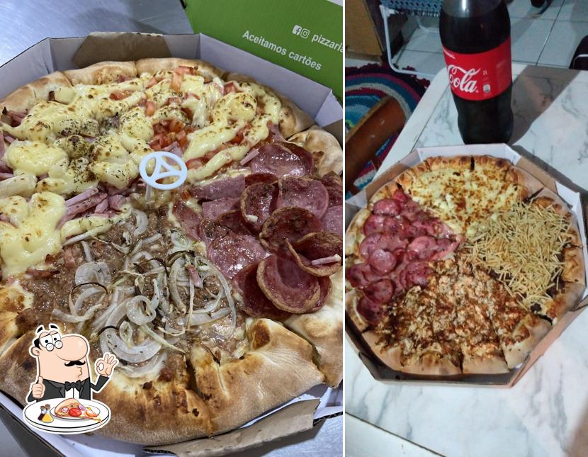 Experimente pizza no Pizzaria Santa Lúcia