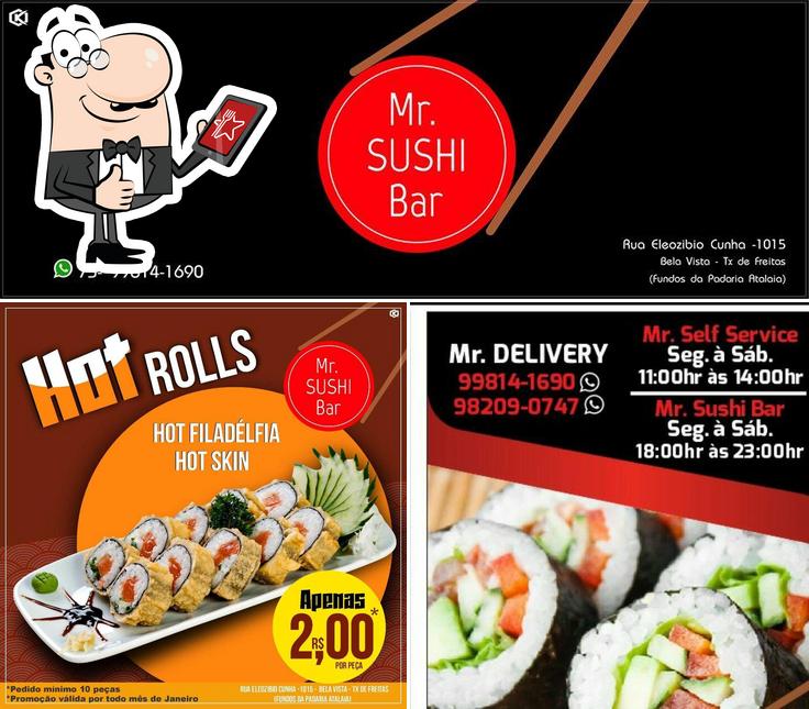 Look at the pic of Mr Sushi Bar