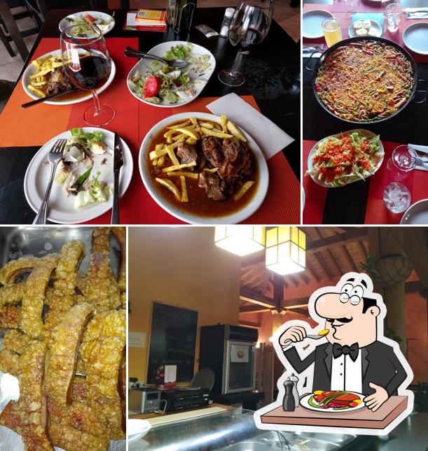 Еда в "Restaurante del Camping de Riaza"