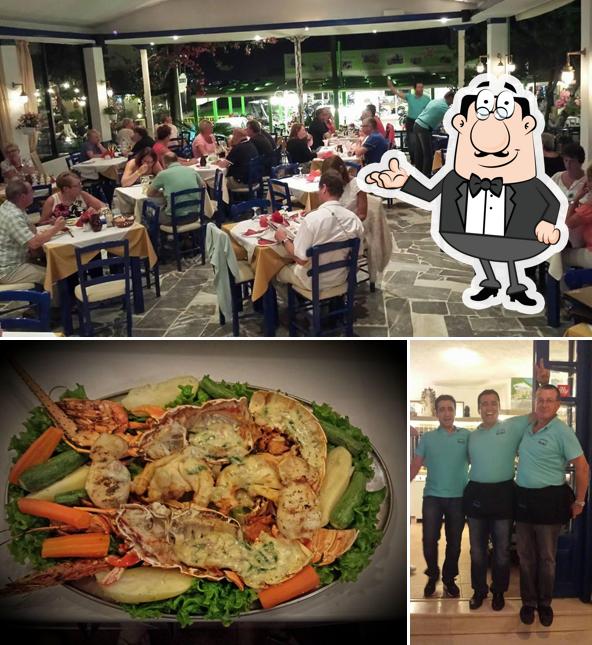 Mira las fotografías que muestran interior y comida en STEKI Restaurant Koutouloufari Creta