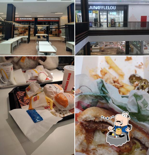 Voici l’image affichant la nourriture et intérieur sur Burger King aeria mall