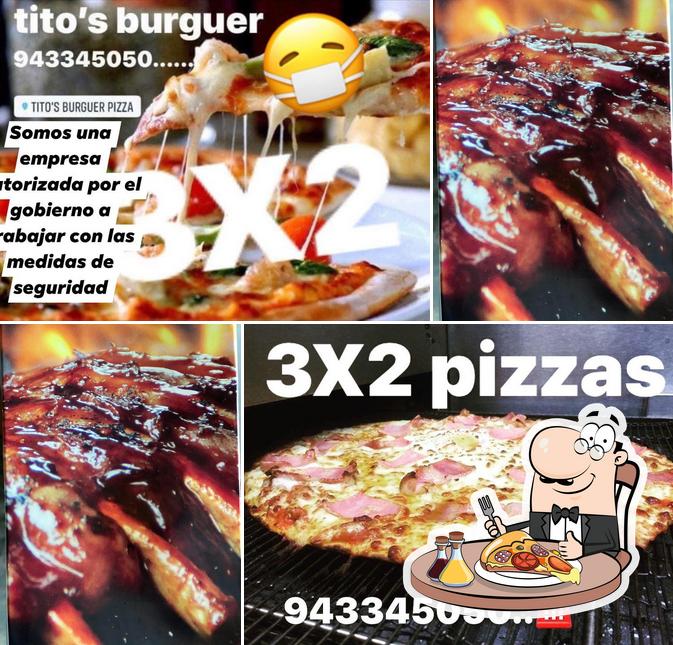 Try out pizza at Tito's burguér