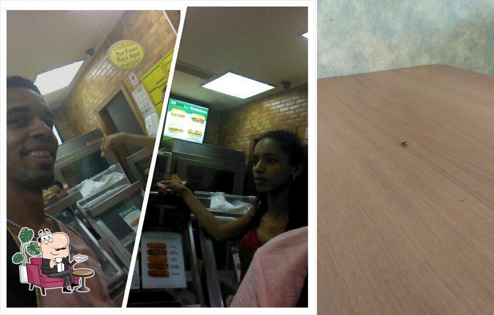 O interior do Subway