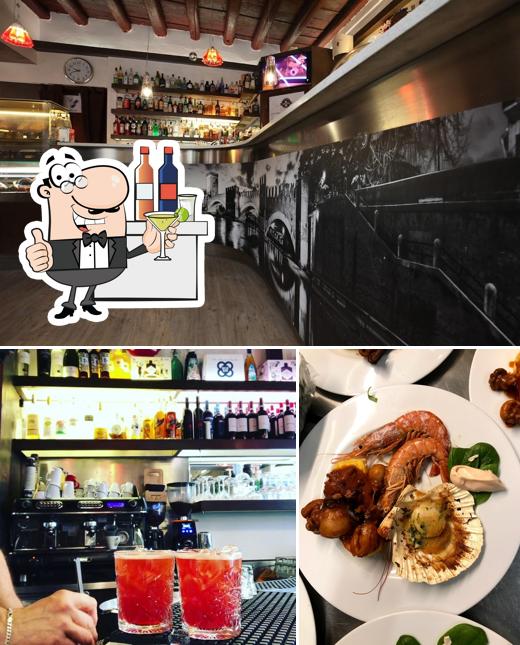La immagine della bancone da bar e cibo di Vecchia Latteria Modigliani
