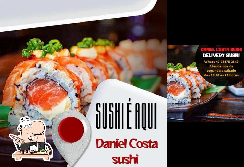 Escolha diversas opções de sushi