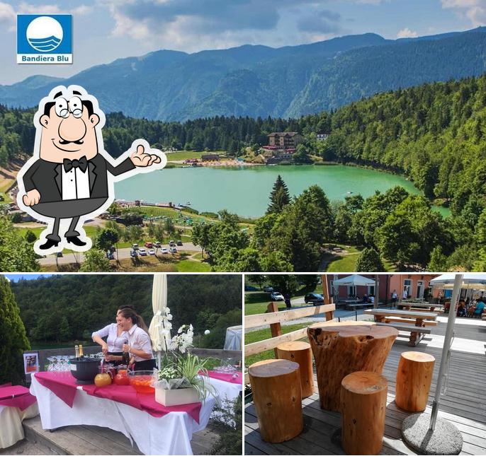 Questa è la foto che mostra la interni e esterno di BAZZARIO Bistrò & Suites -Lago Lavarone