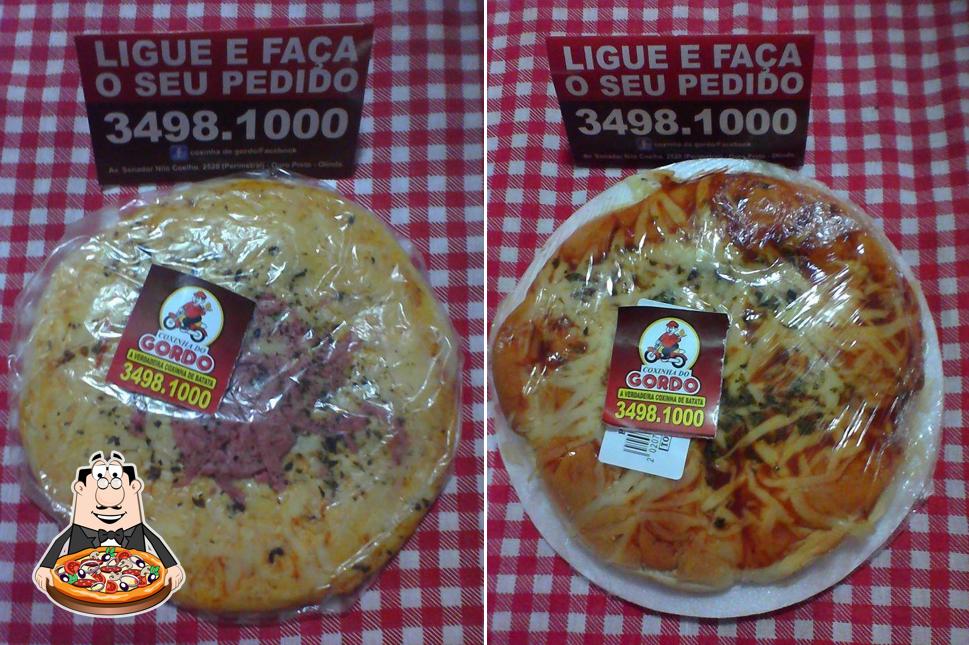 Experimente pizza no Pizzaria do Gordo