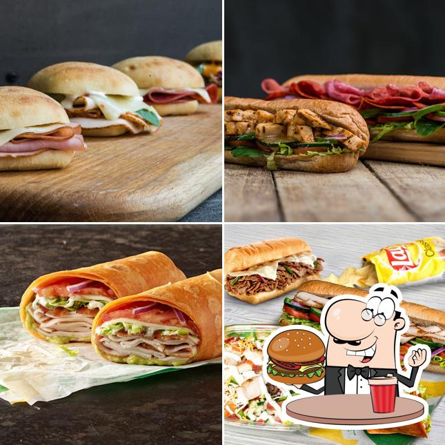 Try out a burger at Subway