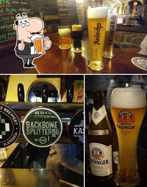 Godec Pub offre un'ampia varietà di birre