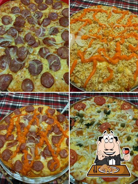 Consiga diferentes variedades de pizza