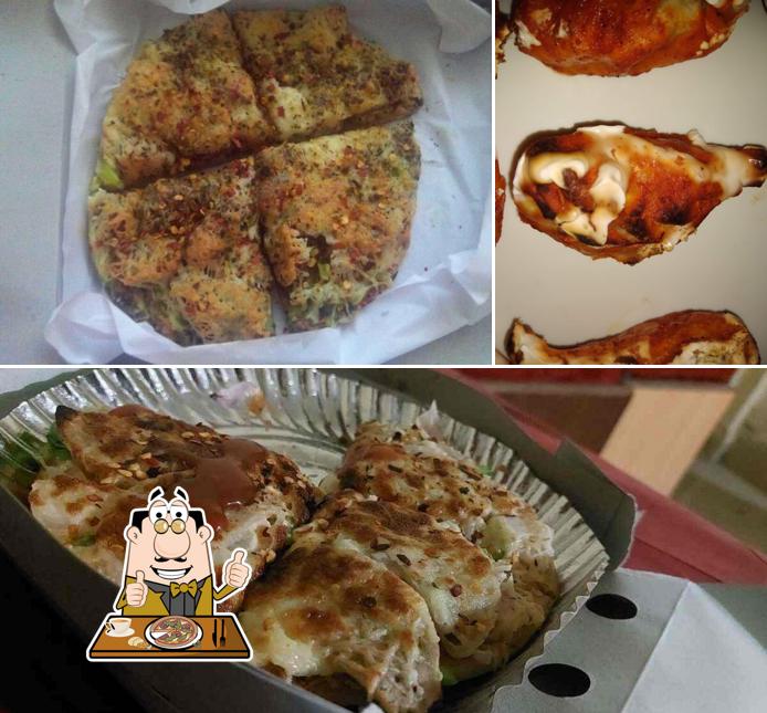 Try out pizza at Mad momos
