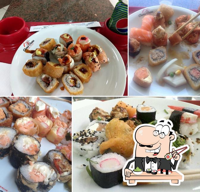 Escolha diversas opções de sushi