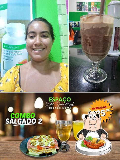 Comida em Espaco Slimfit Herbalife Shake-NRG-Chá Verde-Espaco Vida Saudavel-Garrafa-Aceleradora-Seca Barriga-Bebida funcionais-fibras