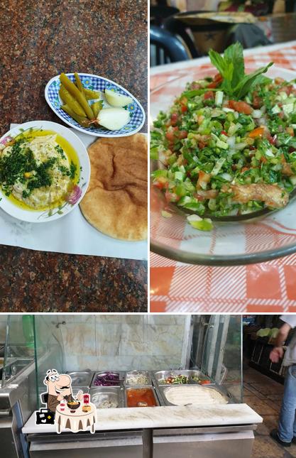 Comida en Arafat Hummus