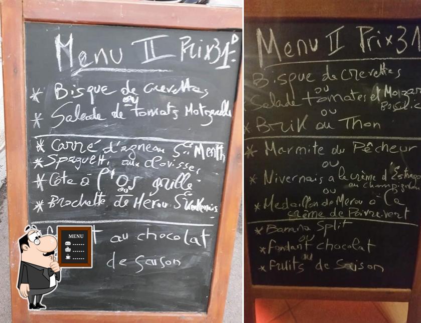 Découvrez le menu du jour sur le tableau