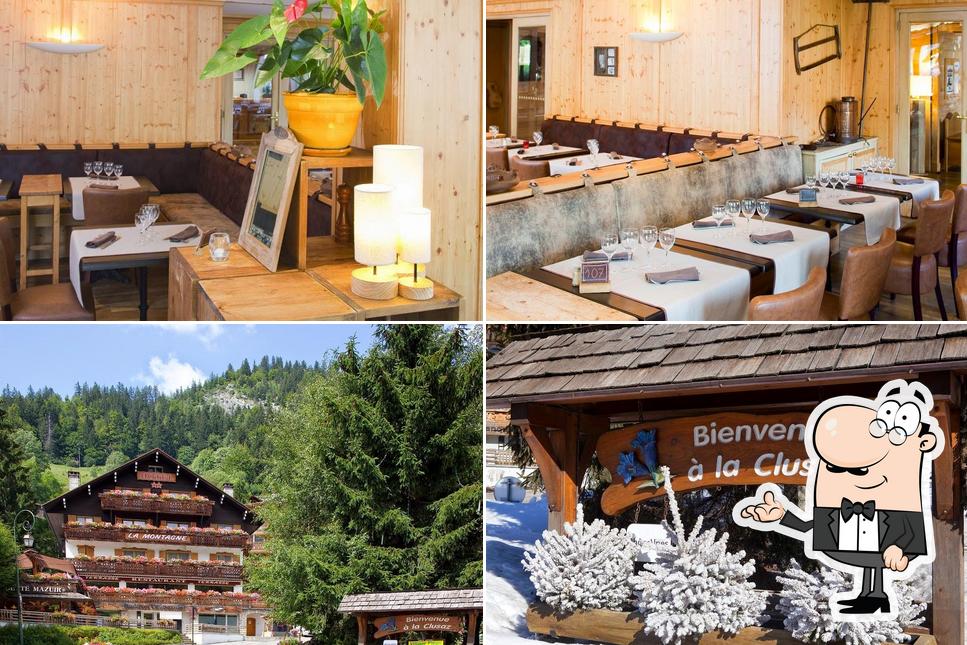 Restaurant Le Petit Montagnard se distingue par sa intérieur et extérieur