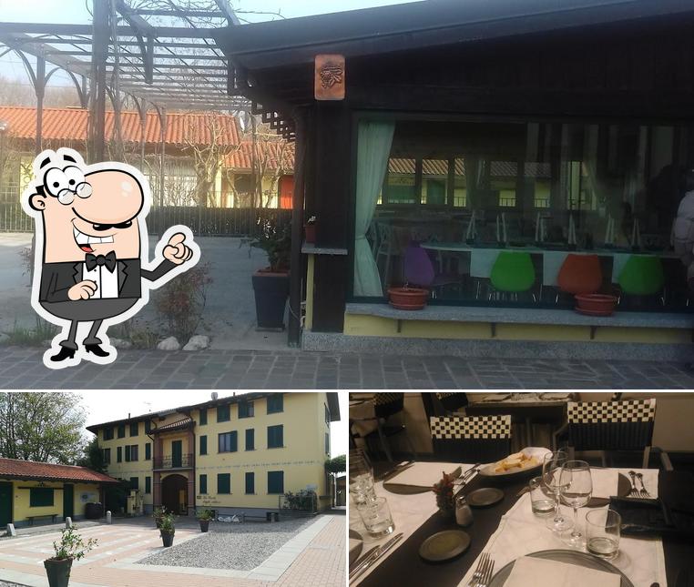 Locanda Cortesa si caratterizza per la esterno e tavolo da pranzo