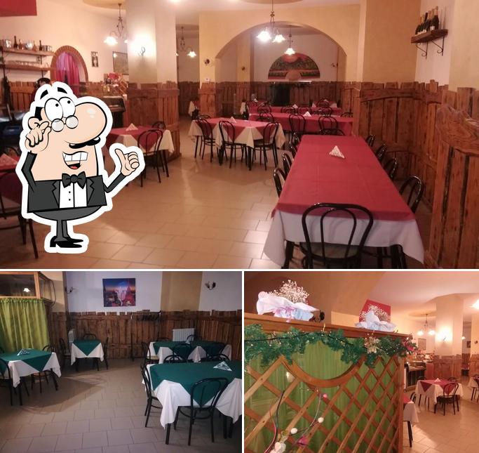 Gli interni di La Rustica Ristorante Pizzeria