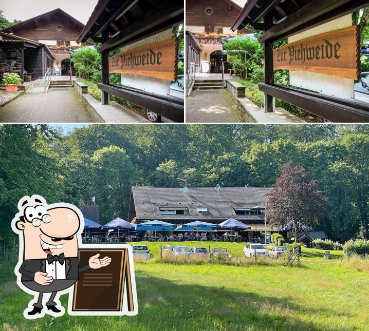 Das Äußere von Restaurant Viehweide Hofheim - Waldgaststätte Ausflugslokal