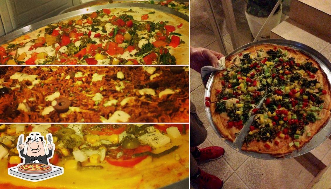 Consiga diferentes variedades de pizza