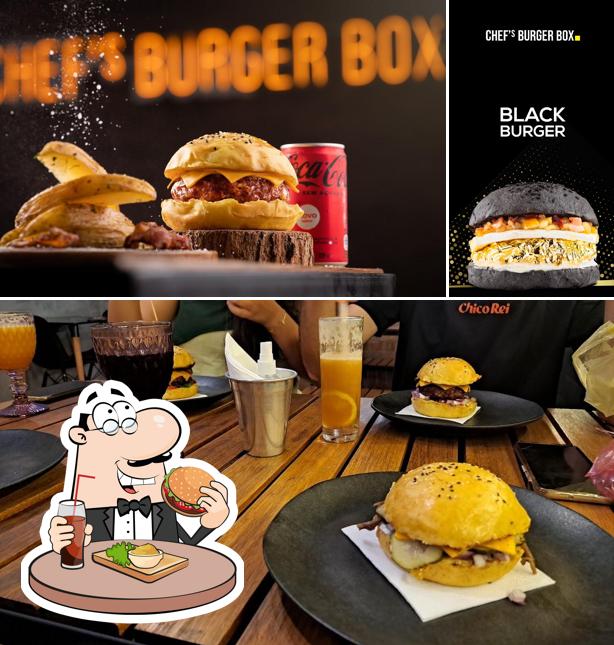 Experimente um hambúrguer no Chef's Burger Box