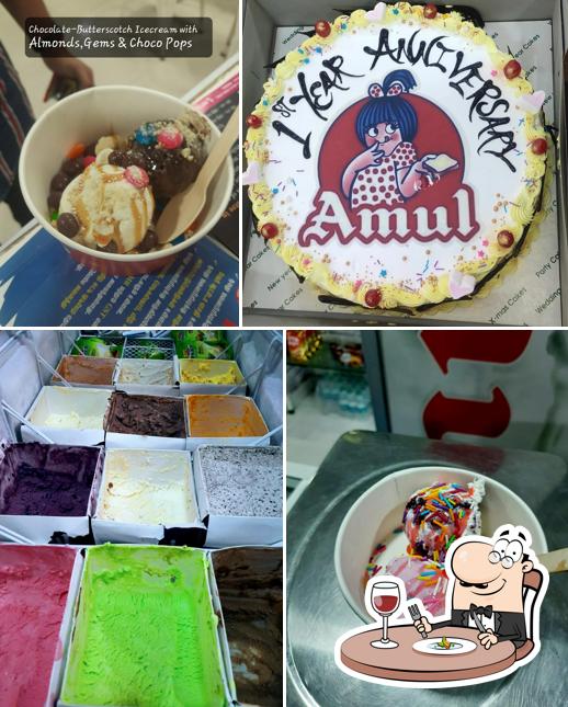 Ice cream at Amul Ice Cream Scooping Parlour - Sidd and Kitt International