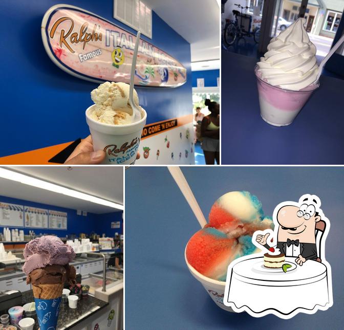 Ralph's Italian Ices & Ice Cream offers a selection of desserts