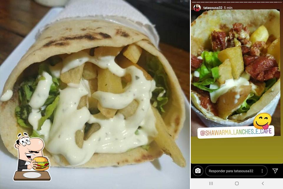 Peça um hambúrguer no Shawarma Lanches e Café