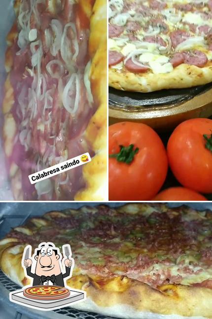 Escolha pizza no Mamma Cucina Pizzeria Tradizionale