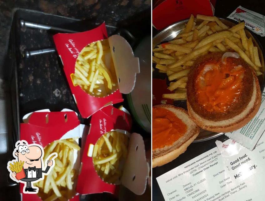 Order French fries at McDonald's