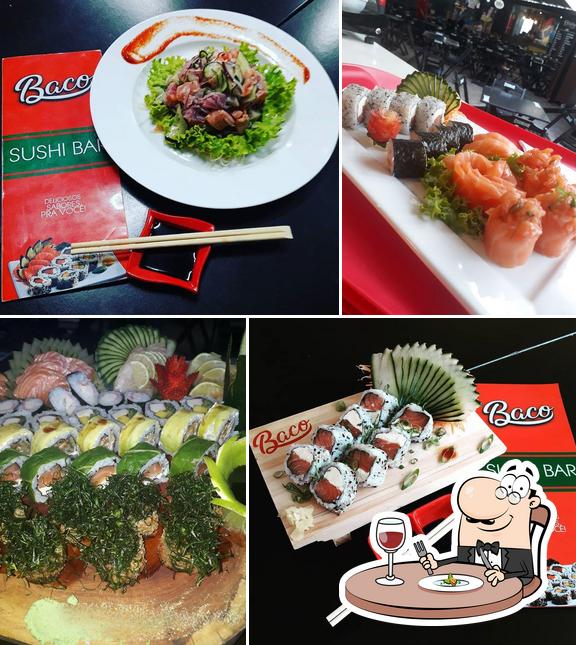 Platos en KOMO sushi Cascavel PR