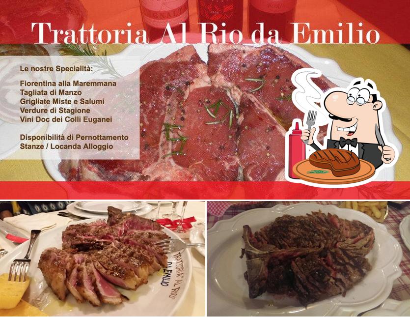 Prenditi i un pasto a base di carne a Trattoria al Rio da Emilio - Ristorante