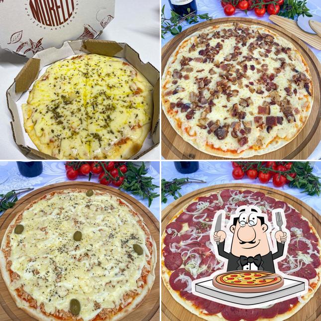 Peça diversos tipos de pizza