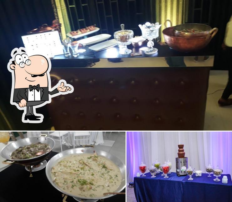 Esta é a imagem ilustrando interior e comida a Buffet ML's chef Maria Luana, buffet e locação, cozinheira