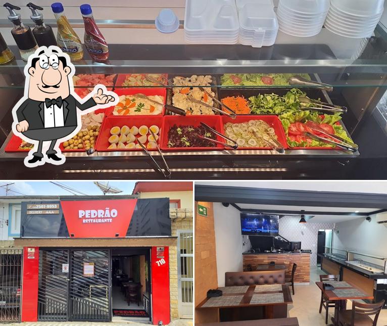 Entre diversos coisas, interior e comida podem ser encontrados no Pedrão Restaurante Grill Tatuapé