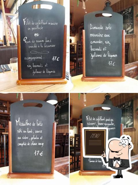 Découvrez le menu du jour sur le tableau