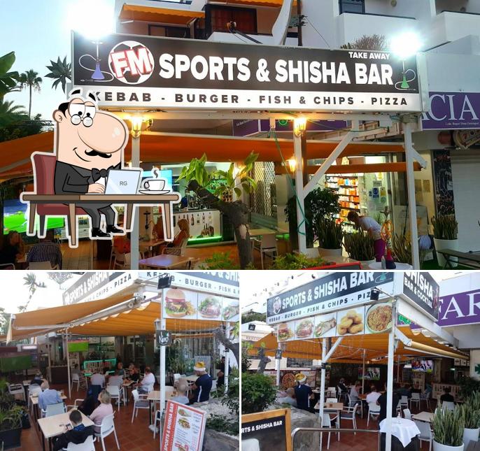 Mira cómo es FM Sports & Shisha Bar por dentro