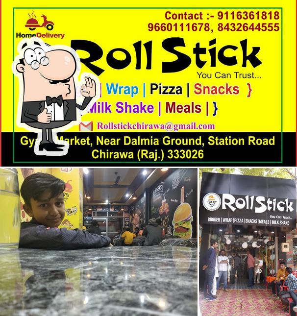 See this picture of Roll Stick